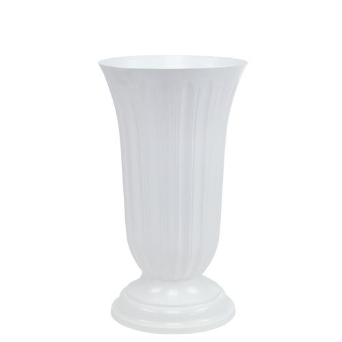 Vase Lilia blanc Ø20cm, 1pc