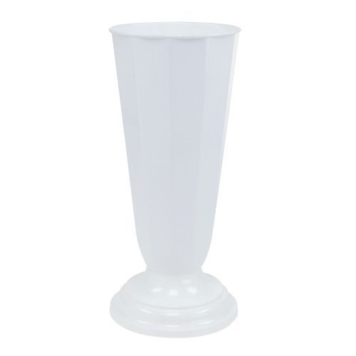 Floristik24 Vase Szwed Blanc Ø19cm