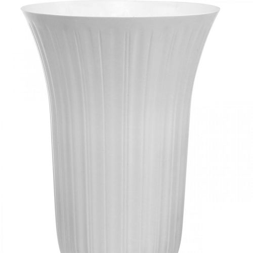 Vase Lilia Vase Plastique Blanc Ø28cm H48cm