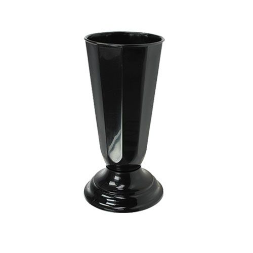Floristik24 Vase &quot;Szwed&quot; noir Ø13cm, 1pc