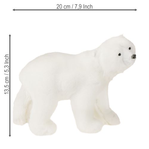 Article Figurines décoratives ours polaires debout et assis blanc 16/20 cm 3 pièces