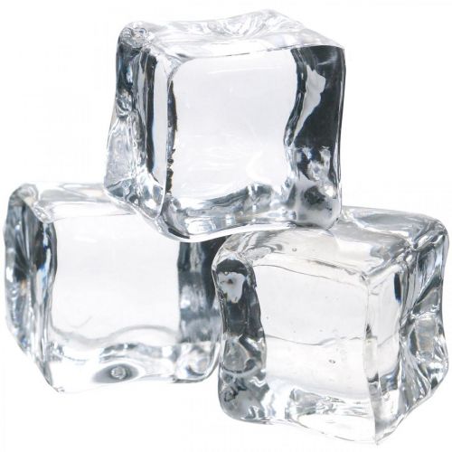 Floristik24 Glaçons décoratifs, décoration d&#39;été, glace artificielle 3cm 6 pcs