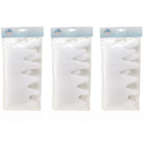 Article Guirlande de glaçons polaire neige avec bordure pailletée 13×180cm 6pcs