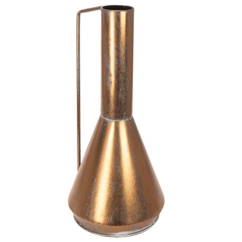 Vase de sol en métal style vintage oriental couleur cuivre H58cm Ø27cm