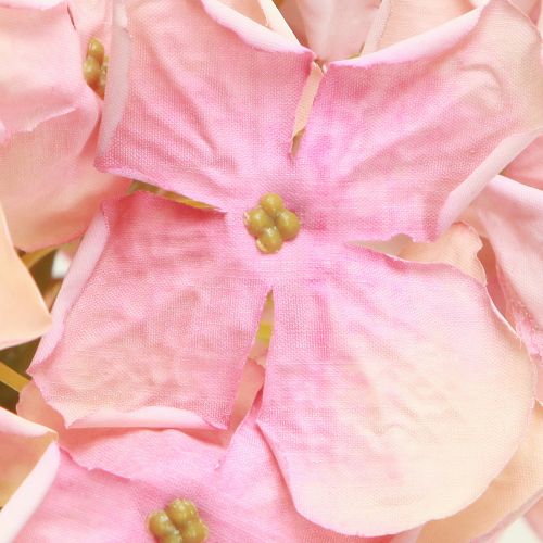 Article Hortensia artificiel élégant en rose pastel 58cm 2pcs