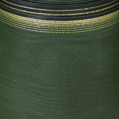 Article Ruban élégant en moire, 175 mm, vert foncé avec bordure perlée et tissage taffetas pour les occasions festives