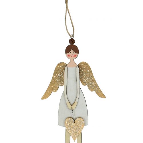 Floristik24 Crème d&#39;ange à suspendre 20,5cm 4 pcs
