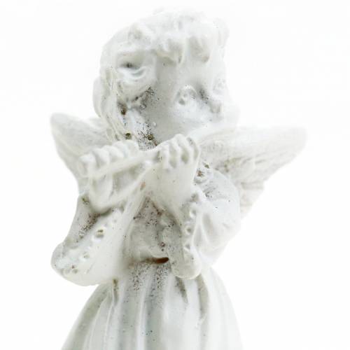 Floristik24 Ange décoratif avec instruments blanc H4.5cm 9pcs