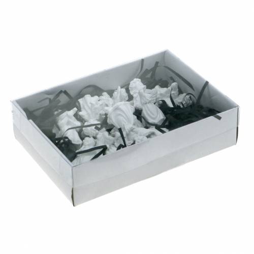 Floristik24 Ange décoratif avec instruments blanc H4.5cm 9pcs
