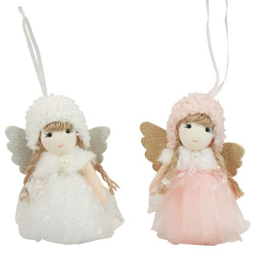 Décoration d&#39;ange décoration de sapin de Noël figurine de Noël tulle H11cm 1 pièce