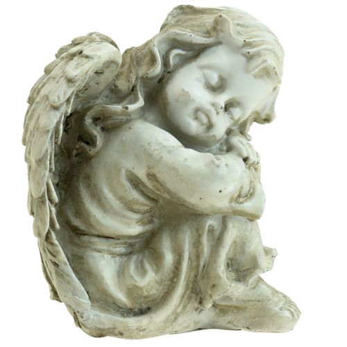 Ange pour la Tombe Crème Ange Tombeau Ange Endormi 6×5.5×8cm