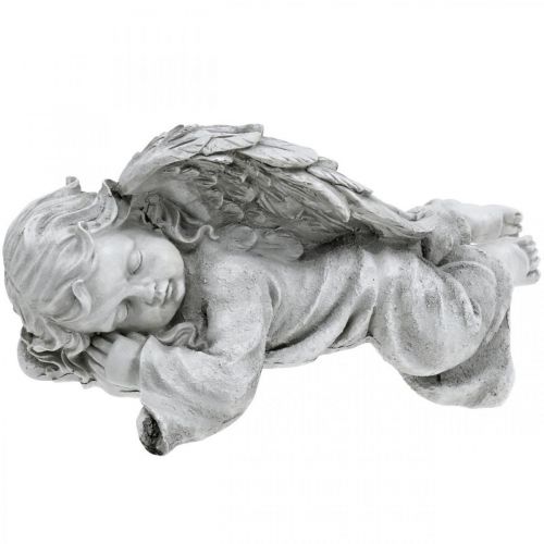 Ange pour la tombe tête allongée à gauche 30×13×13cm
