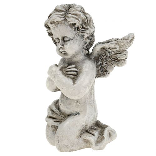 Floristik24 Figurines d&#39;ange gris 9cm 3 pcs