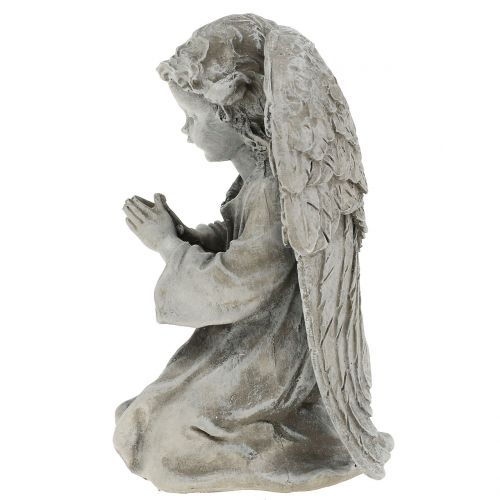 Floristik24 Déco ange gris 15cm