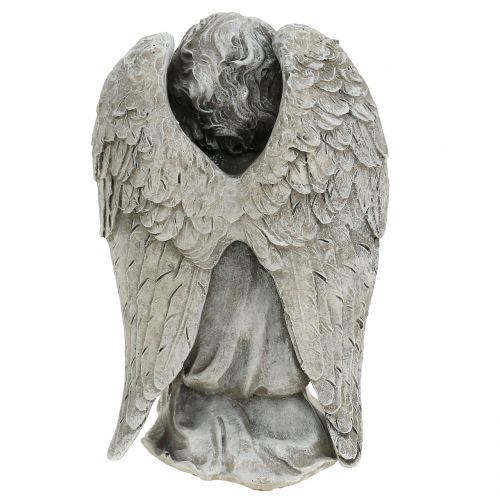 Floristik24 Déco ange gris 15cm