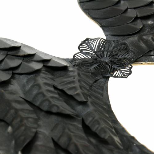 Floristik24 Décoration Murale Angel Wing Noir 34cm x 47.5cm