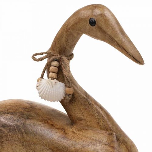 Déco canard canard en bois déco bois de manguier 29x8.5x21.5cm