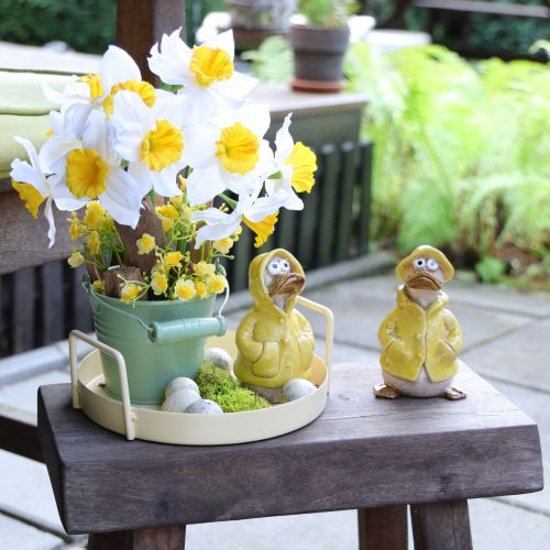 Article Figurines de canards en imperméable Céramique, idéales pour décorer balcon et jardin 11cm Lot de 4