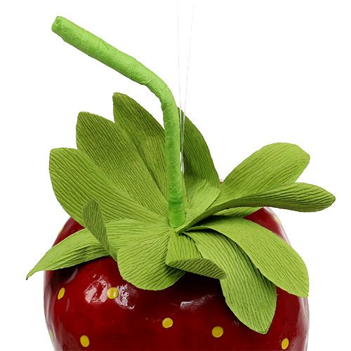 Floristik24 Fraise factice rouge 18 cm 1 p.