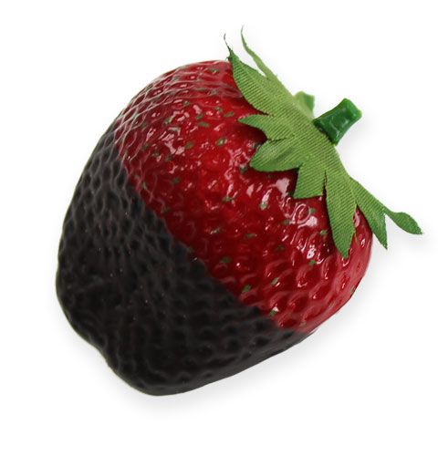 Floristik24 Fraises décoratives au chocolat 4.5cm 5pcs