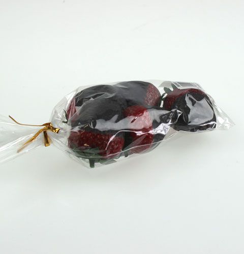 Floristik24 Fraises décoratives au chocolat 4.5cm 5pcs