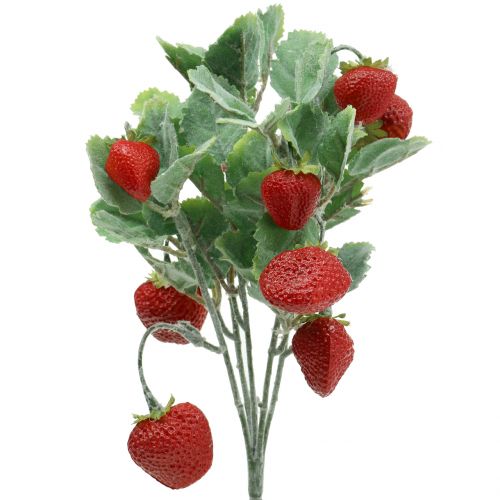 Pic à fraise artificiel rouge L30cm