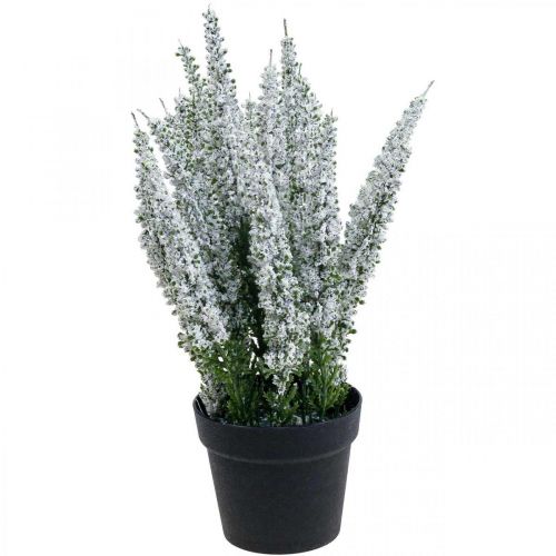 Erika blanc bruyère genêt bruyère plante artificielle H26cm