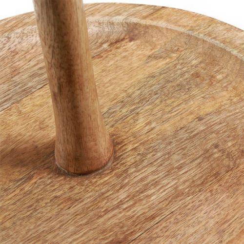 Article Présentoir à gâteaux décoration bois 2 étages naturel rond Ø31/20cm H45cm