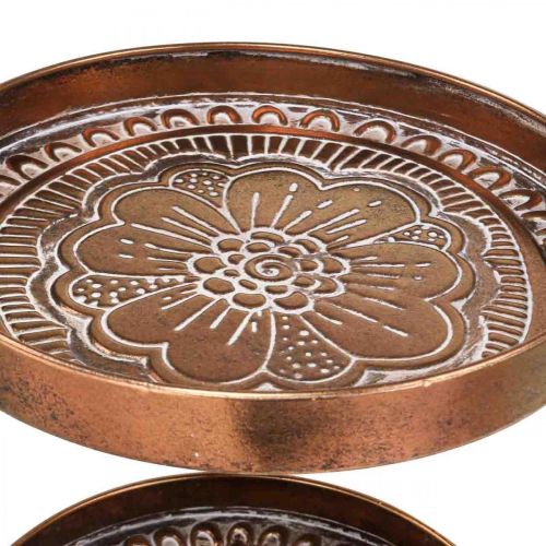 Floristik24 Présentoir à gâteaux vintage plateau décoratif étagère de table métal H53cm Ø28cm
