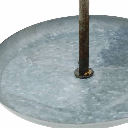 Floristik24 Etagere zinc Shabby Chic Ø31cm H50cm