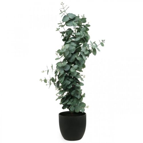 Article Eucalyptus en pot Plante artificielle Décoration végétale artificielle H87cm