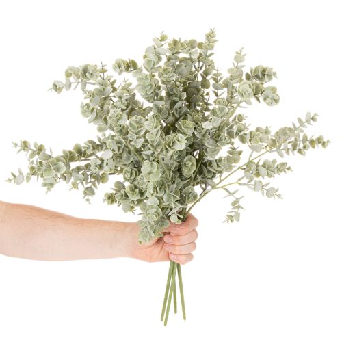 Branche d'Eucalyptus Artificielle 49 cm Vert Lot de 4 | Floristik24.fr