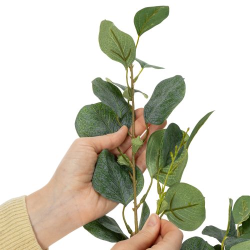 Article Fleur d'eucalyptus artificielle pour décoration intérieure moderne, 85 cm, lot de 3