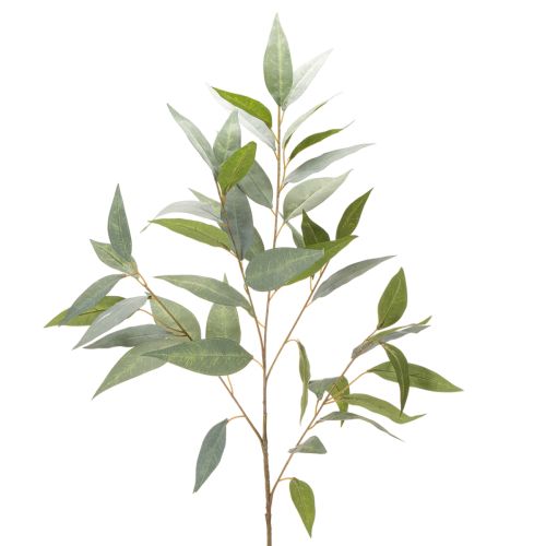 Branche de faux eucalyptus vert naturel 100 cm pour décoration intérieure | Floristik24.fr