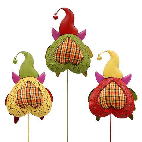 Floristik24 Tige d’ornement floral avec hibou en couleur 16 cm L. 48 cm
