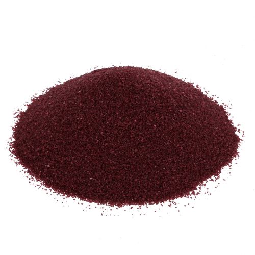 Article Sable coloré 0,5mm bordeaux 2kg