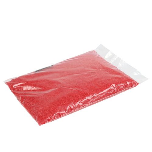 Floristik24 Couleur sable 0.5mm rouge 2kg