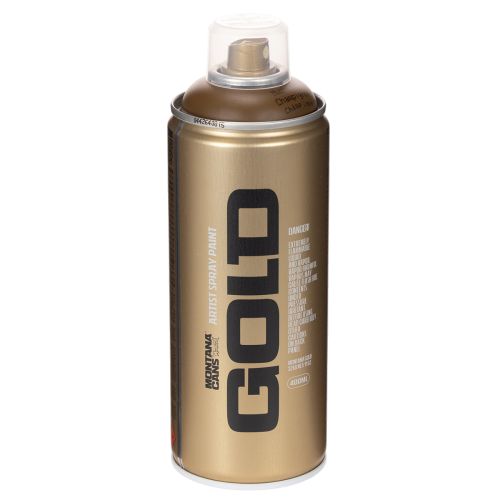 Bombe de peinture en spray marron Montana Gold 400ml pour décoration et bricolage