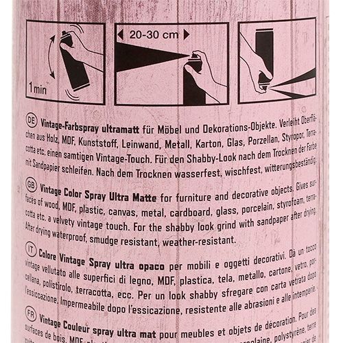 Floristik24 Spray Couleur Rose Vintage 400ml