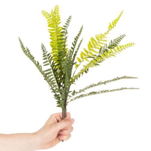 Branche de fougère artificielle verte 45 cm pour décoration intérieure | Floristik24.fr