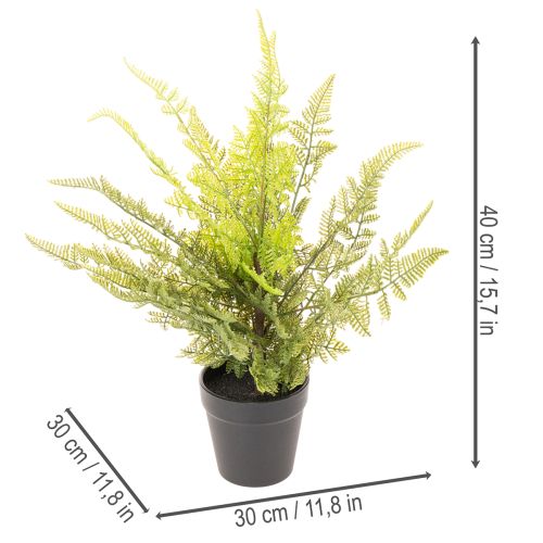 Plante artificielle fougère en pot 40 cm pour décoration intérieure | Floristik24.fr
