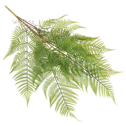 Branche de fougère artificielle 80 cm en plastique vert pour décor intérieur | Floristik24.fr