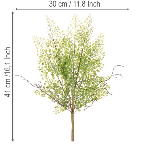Branche artificielle de ruscus vert 41 cm pour décoration florale | Floristik24.fr