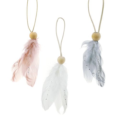 Floristik24 Pendentif de printemps en trois parties. L20cm 6pcs