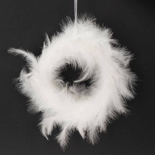 Article Couronne de plumes idéale pour la décoration de mariage et une ambiance festive à Pâques (20 cm)