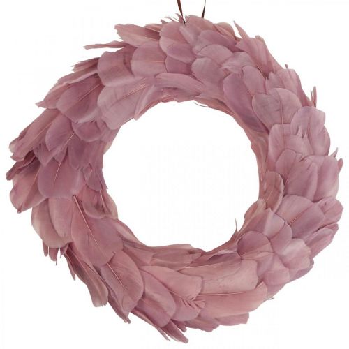 Floristik24 Couronne de printemps couronne vieux rose pour couronne de porte suspendue Ø20cm 3pcs