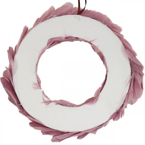 Floristik24 Couronne de printemps couronne vieux rose pour couronne de porte suspendue Ø20cm 3pcs