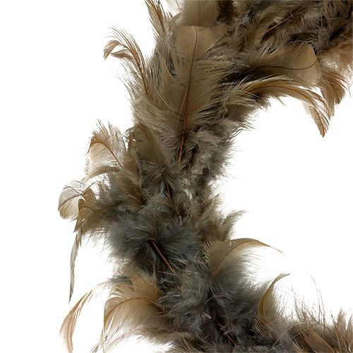 Floristik24 Couronne de printemps à suspendre Ø20cm marron 3pcs