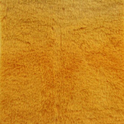 Ruban fourrure fausse fourrure jaune pour artisanat chemin de table 15×150cm