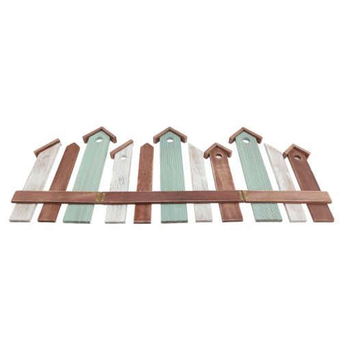 Floristik24 Écran de fenêtre écran de table décoratif rangée de maisons en bois 69 × 30 cm